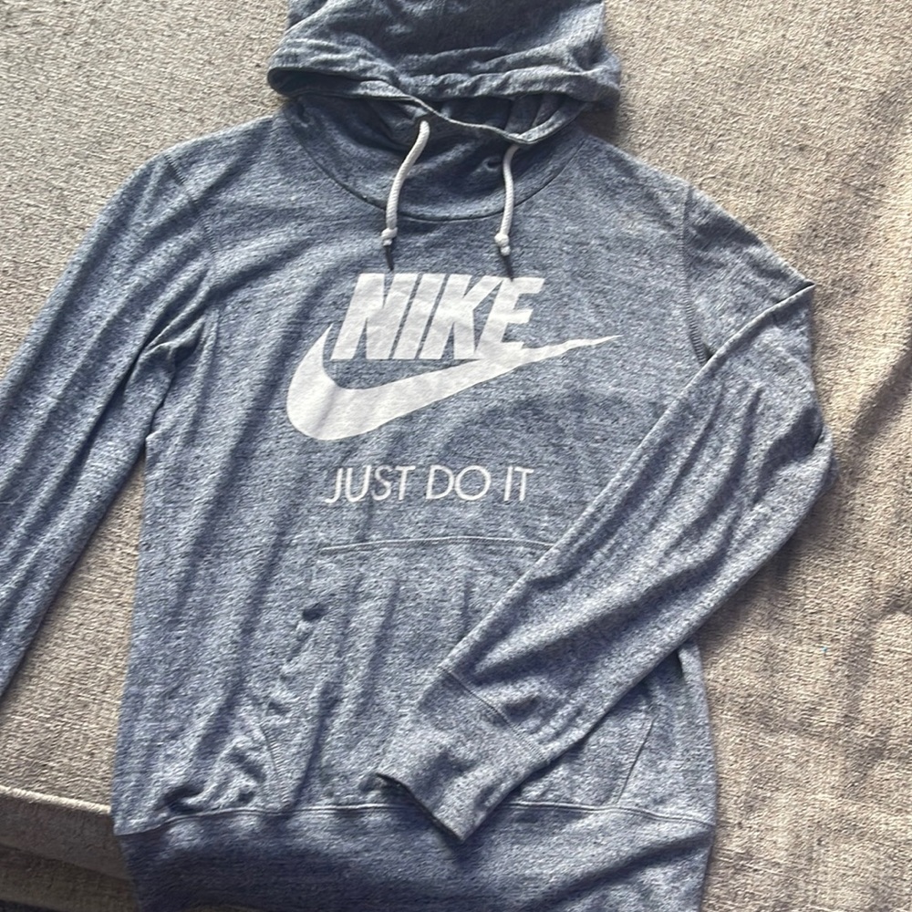 grey nike just do it hoodie